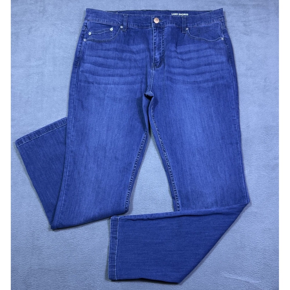 Mugsy Jeans Mens 38x32 Lake Shores Straight Slim Stretch Normcore USA Modern